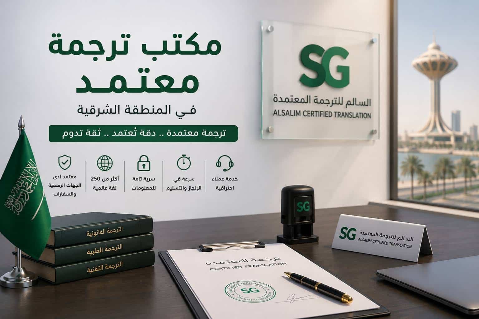 أفضل مكتب ترجمة معتمدة في المنطقة الشرقية