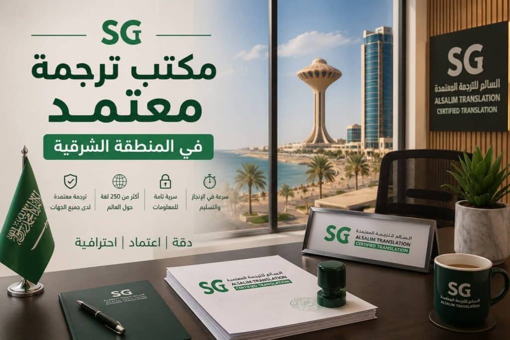 مكتب ترجمة معتمد المنطقة الشرقية