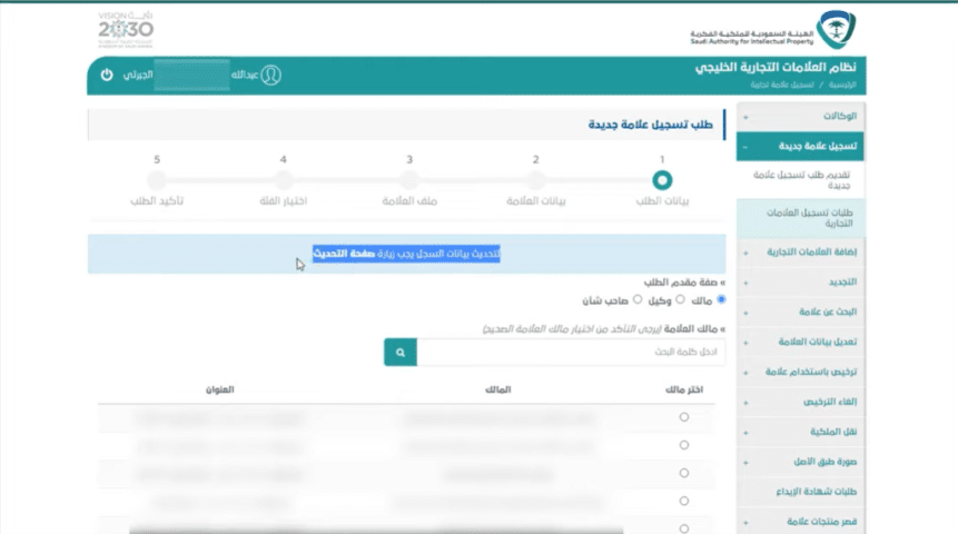 الخطة الثانية إلى تسجيل علامة تجارية