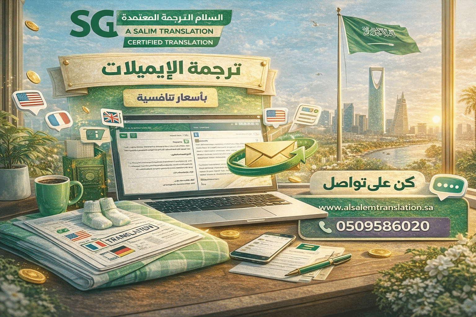 ترجمة الإيميلات