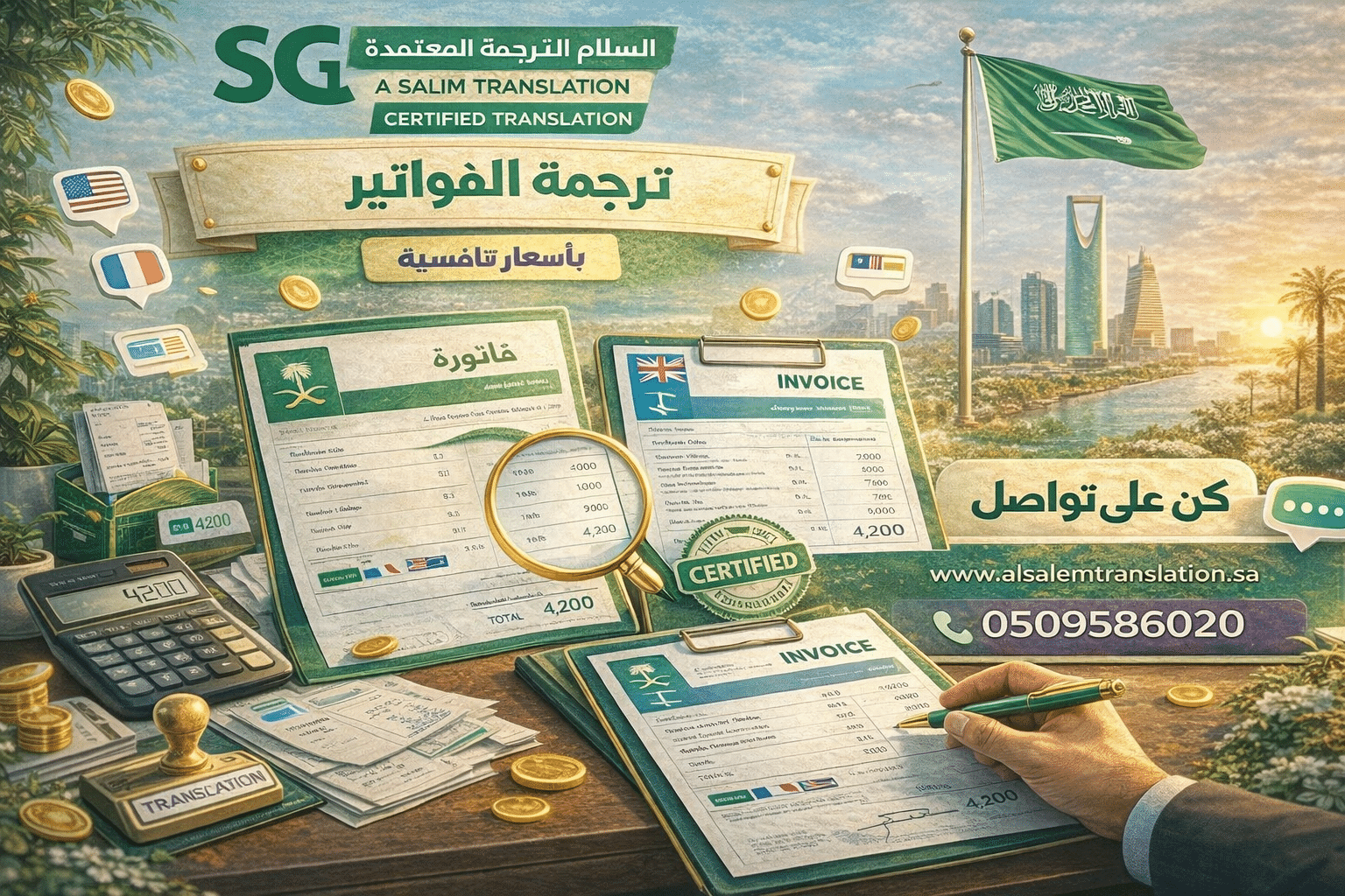 ترجمة الفواتير