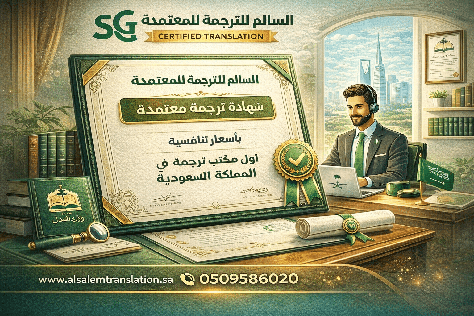 شهادة ترجمة معتمدة