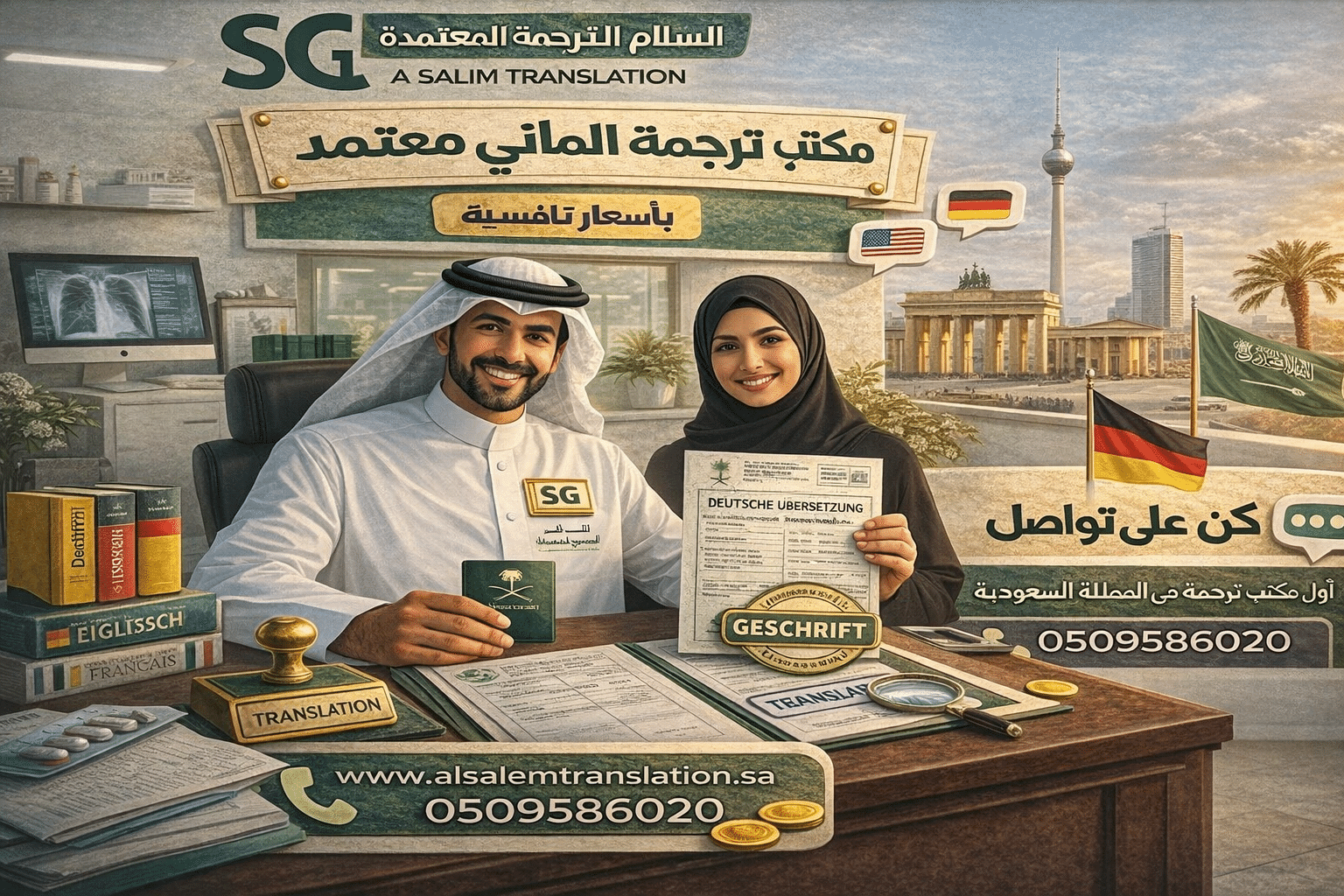 مكتب ترجمة ألماني معتمد