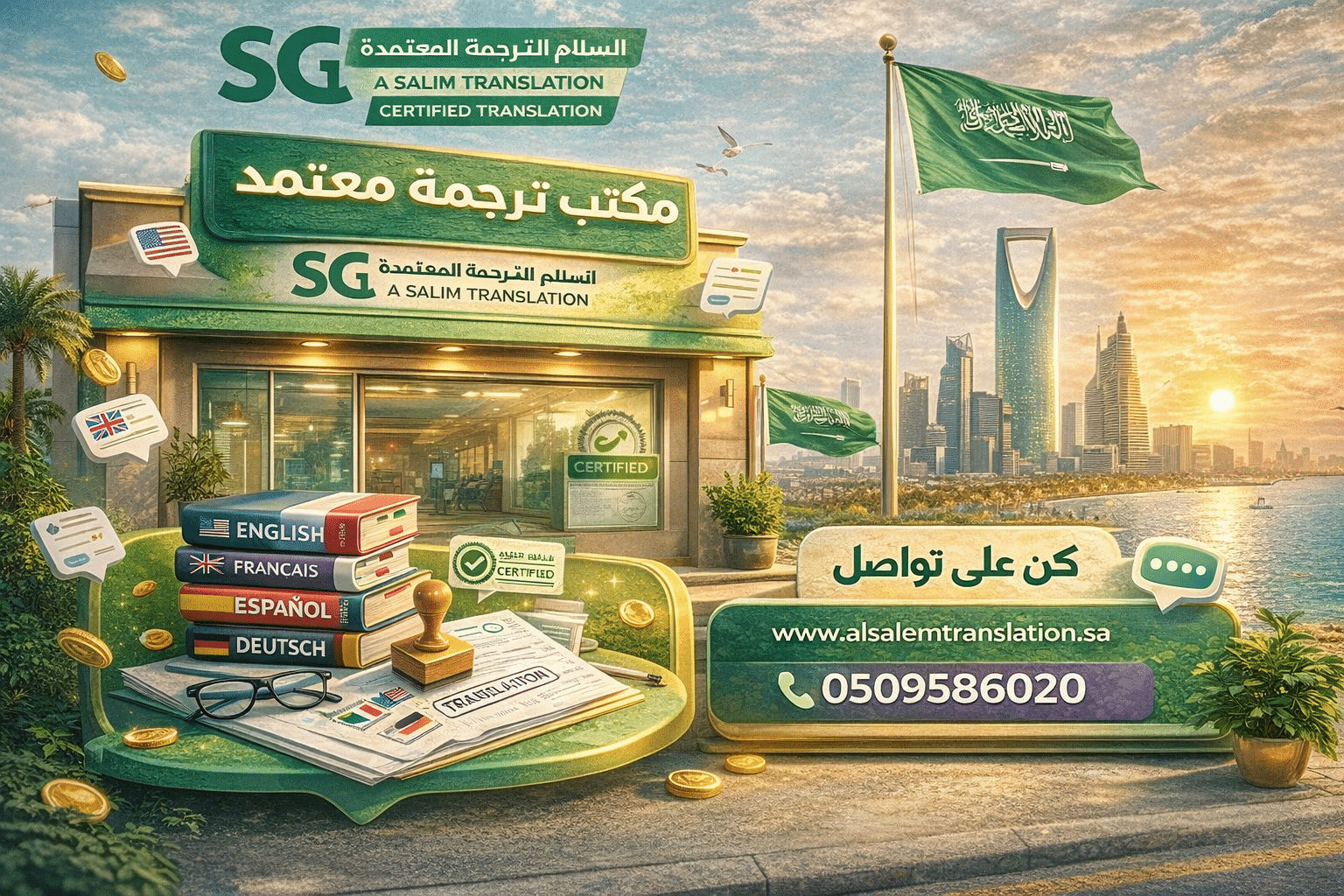 مكتب ترجمة معتمد في الرياض