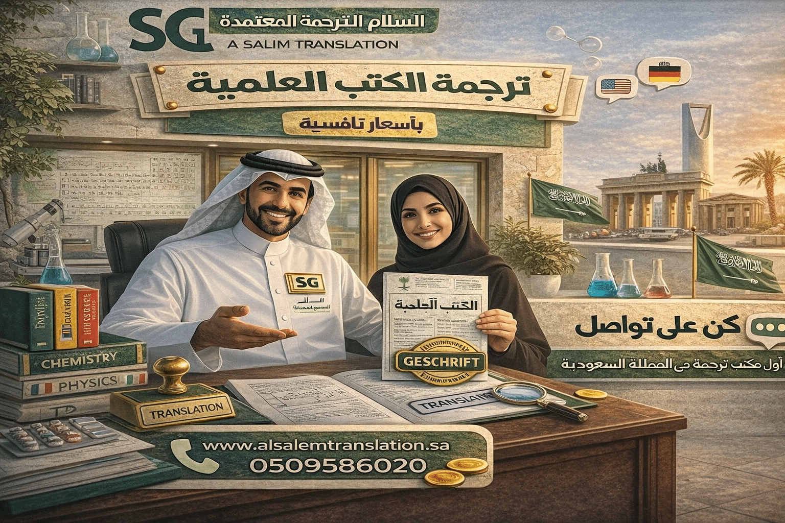 ترجمة الأبحاث