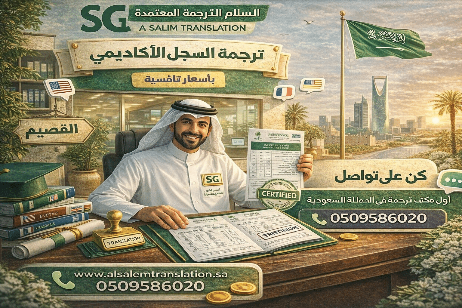 ترجمة السجل الأكاديمي