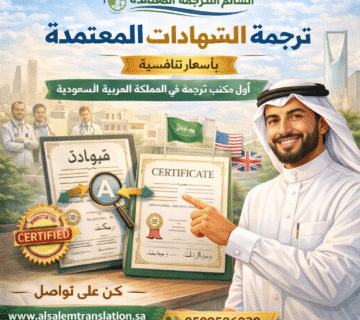 ترجمة الشهادات المعتمدة
