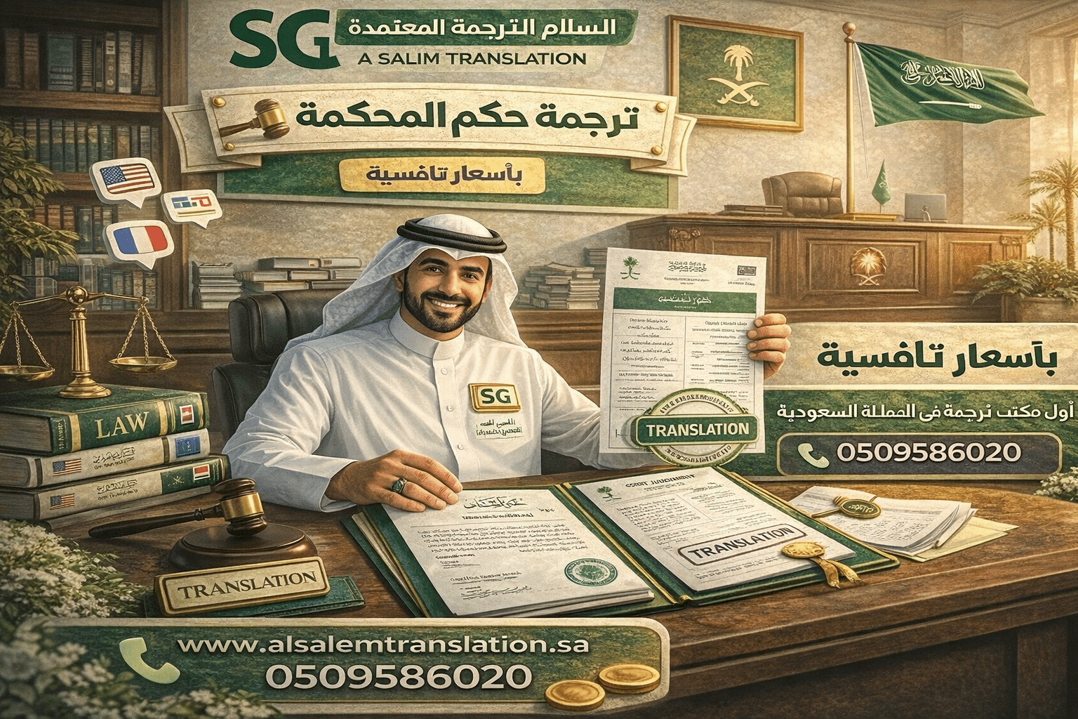 ترجمة حكم المحكمة