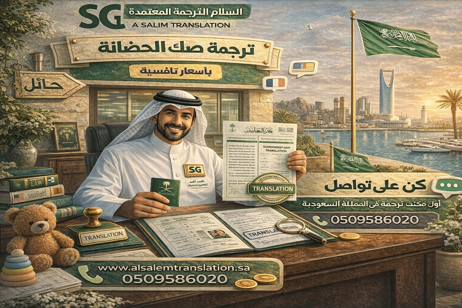 ترجمة صك الحضانة