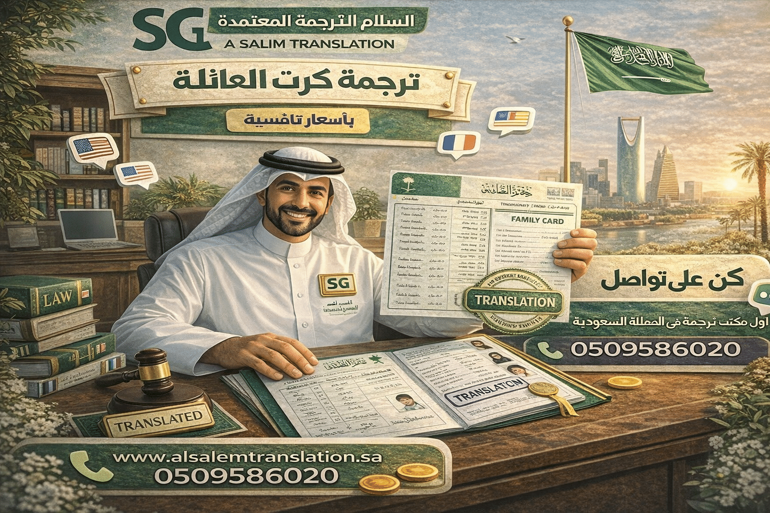 ترجمة كرت عائلة