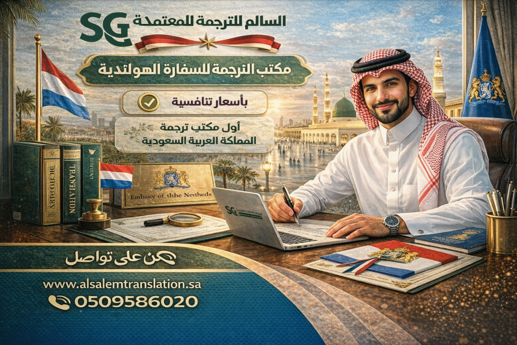 مكاتب الترجمة المعتمدة للسفارة الهولندية