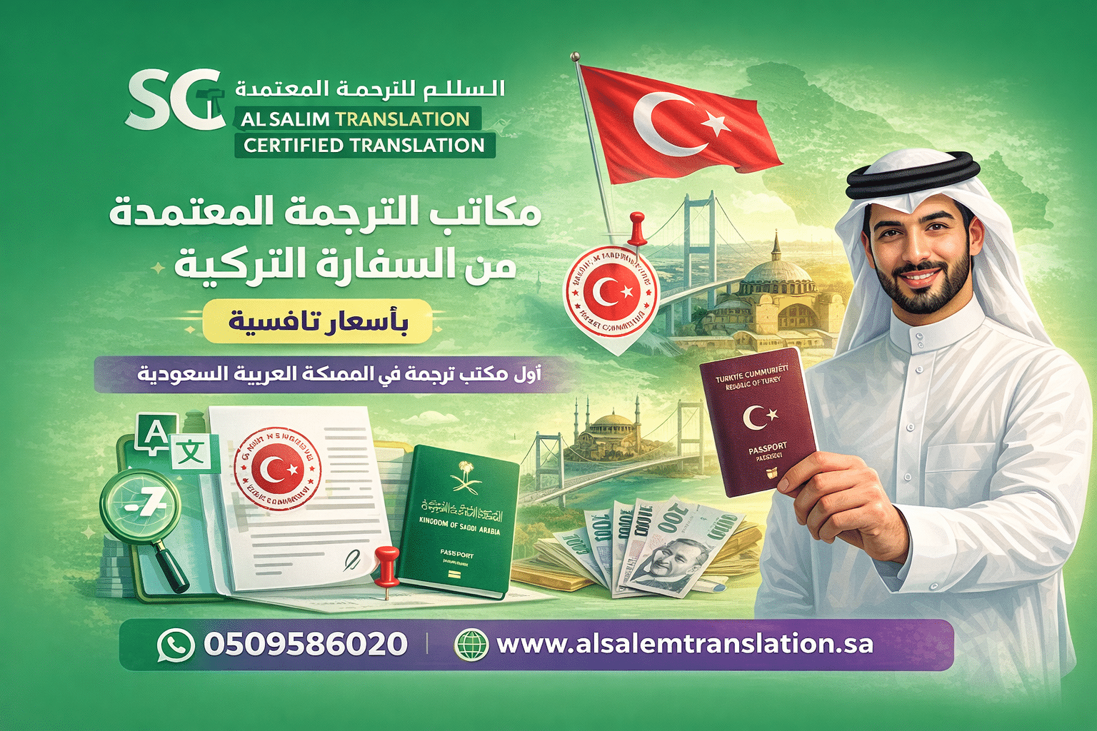 مكاتب الترجمة المعتمدة من السفارة التركية