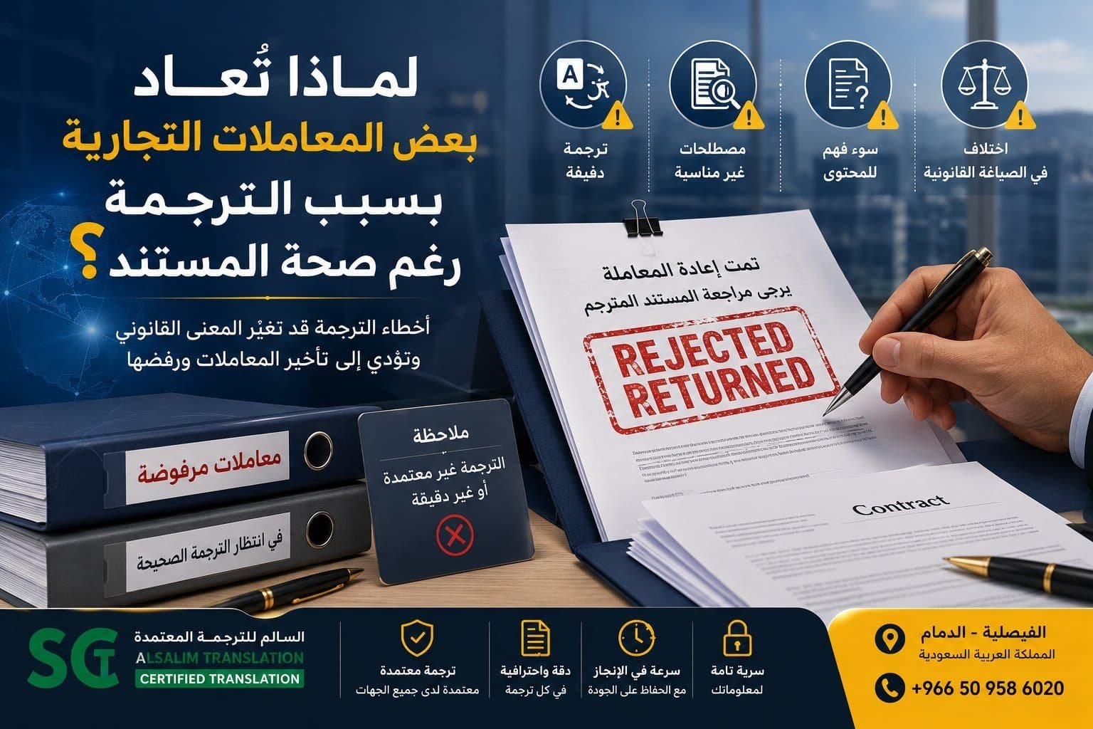 مكتب ترجمة معتمد حي الفيصلية