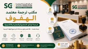 مكتب ترجمة معتمد الهفوف