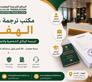 مكتب ترجمة معتمد الهفوف