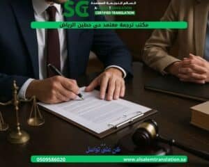 مكتب ترجمة معتمد حي حطين الرياض 1