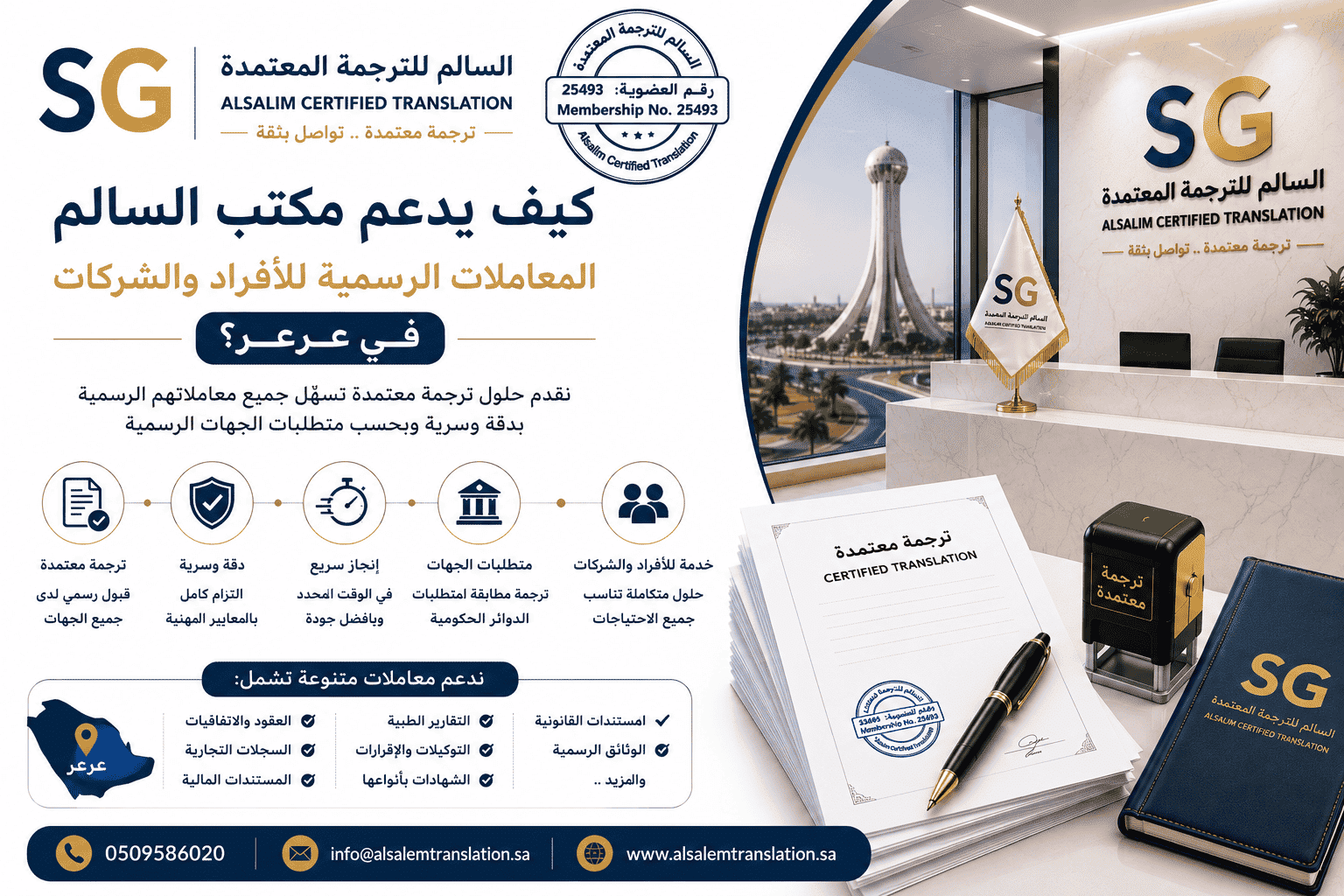 مكتب ترجمة معتمد في عرعر