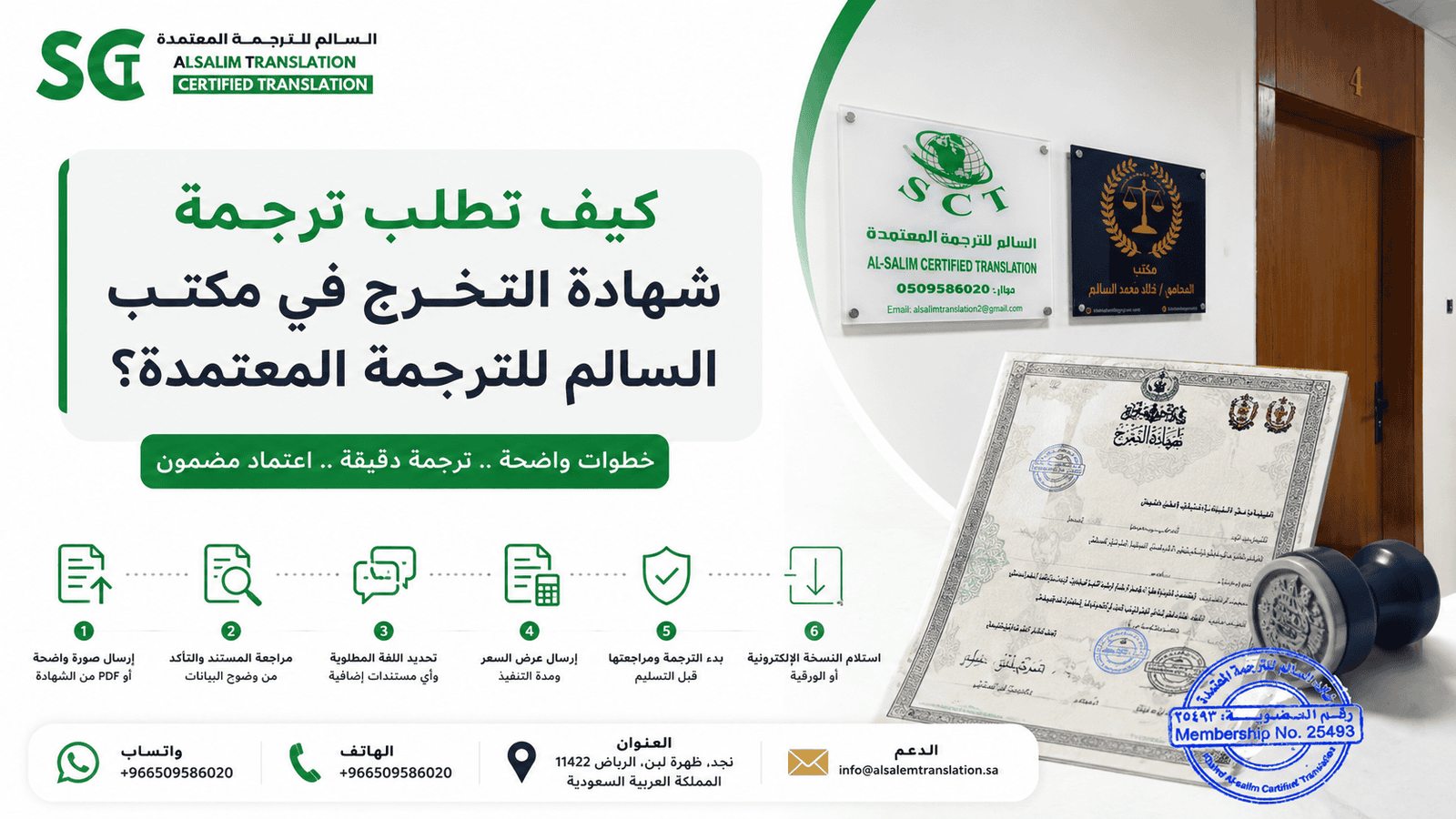 كيف تطلب ترجمة شهادة التخرج في مكتب السالم للترجمة المعتمدة؟